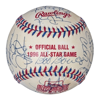 1996 American League All-Star Team Signed All-Star Game Baseball With 32 Signatures Including Weaver, Ripken, Thomas & Boggs (PSA/DNA)